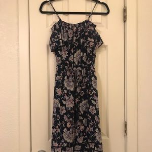 Lucky Brand Floral Off The Shoulder Midi Dress XS